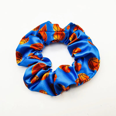 fashion baseball basketball satin hair tie 1 piece