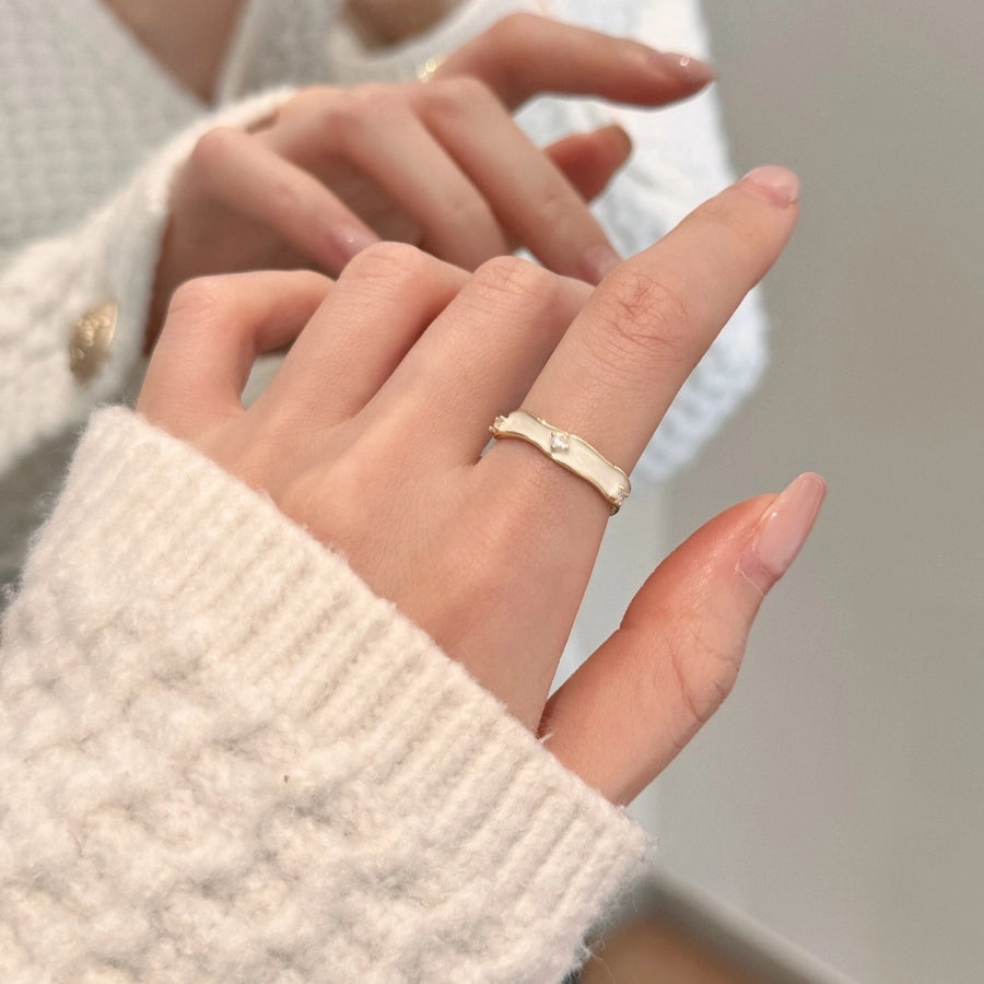 Copper Flower Butterfly Open Rings