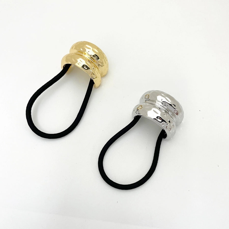 Women's Casual Elegant Business Semicircle Alloy Elastic Band Hair Tie