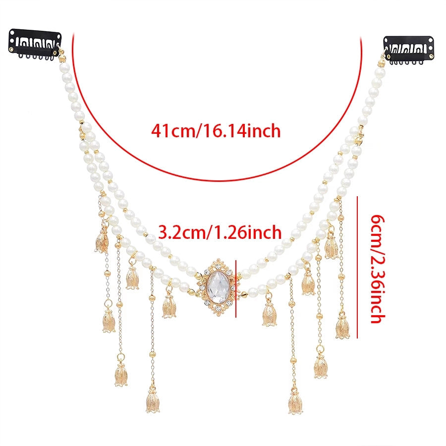 Women's Elegant Glam Geometric Alloy Resin Rhinestone Party Headpieces