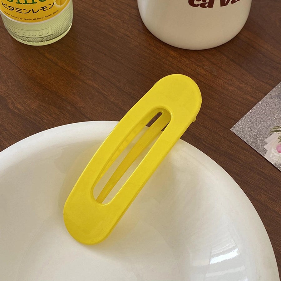 fashion solid color green new hairpin cosmetic clip hair ornaments