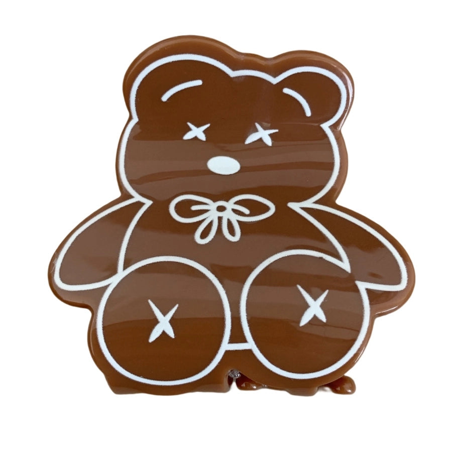 women's cute bear acetic acid sheets hair claws