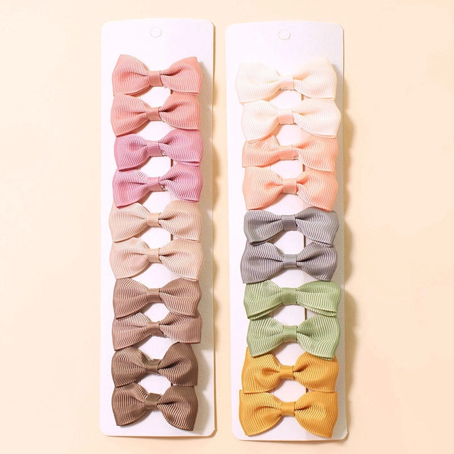 Women's Sweet Korean Style Bow Knot Polyester Hair Clip