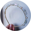 fashion square alloy inlay crystal hair band 1 piece