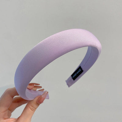 fashion solid color cloth handmade hair band 1 piece