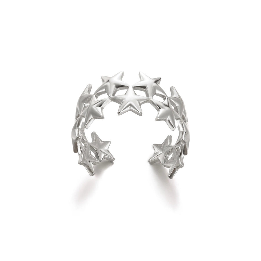 Jewelry Classical Simple Style Star 304 Stainless Steel Stainless Steel Rings