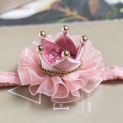 Girl'S Simple Style Classic Style Flower Cloth Sequins Hair Tie