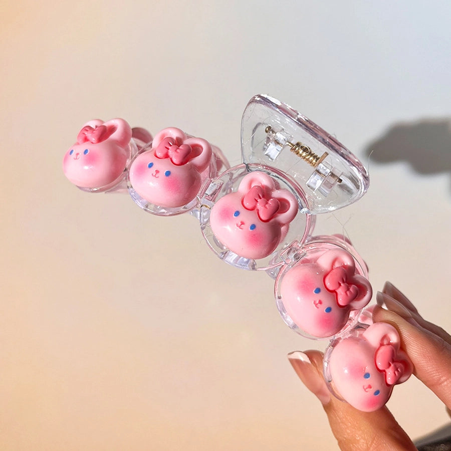 Women's Cartoon Style Peach Strawberry Plastic Resin Hair Claws