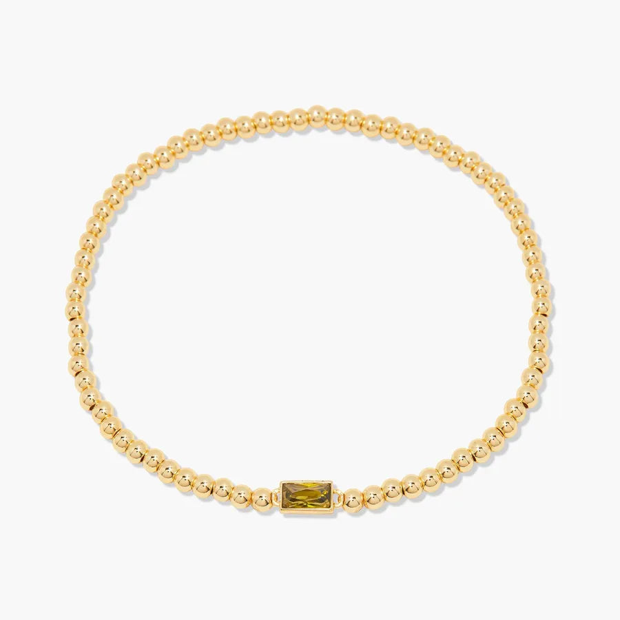 Simple Style Rectangle 201 Stainless Steel 304 Stainless Steel 18K Gold Plated Zircon Beaded Chain Bracelets In Bulk
