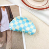 simple style lattice pvc hollow out hair claws