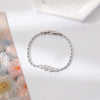 Copper Plating Inlay Geometric Zircon Bracelets