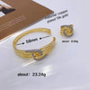 Jewelry Vintage Style Geometric Copper Mixed Metal Rings Bracelets