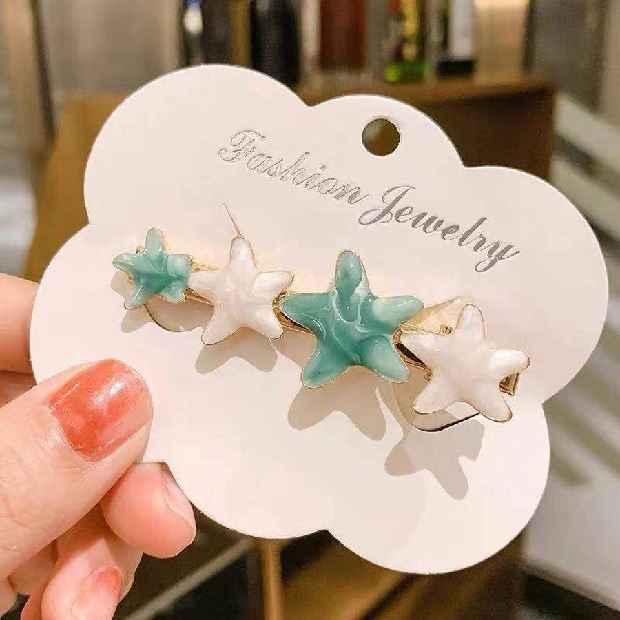 sweet star metal metal hair clip 1 piece