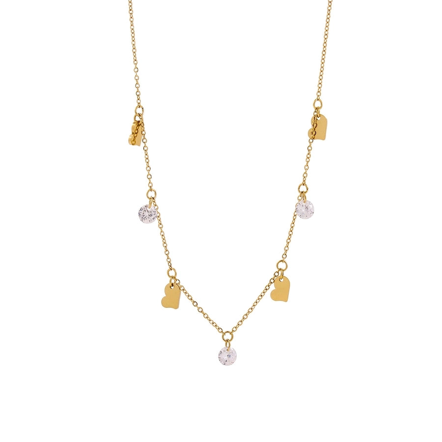 Jewelry Elegant Sun Bow Knot 304 Stainless Steel Necklace