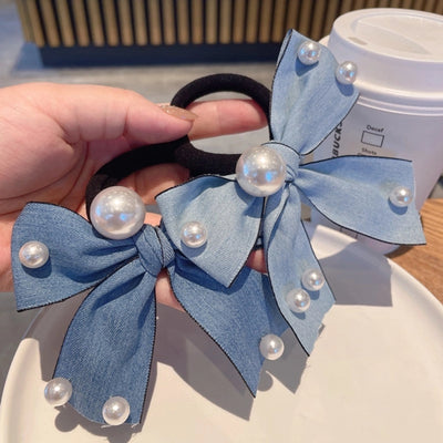 Women's Elegant Bow Knot Cloth Hair Tie