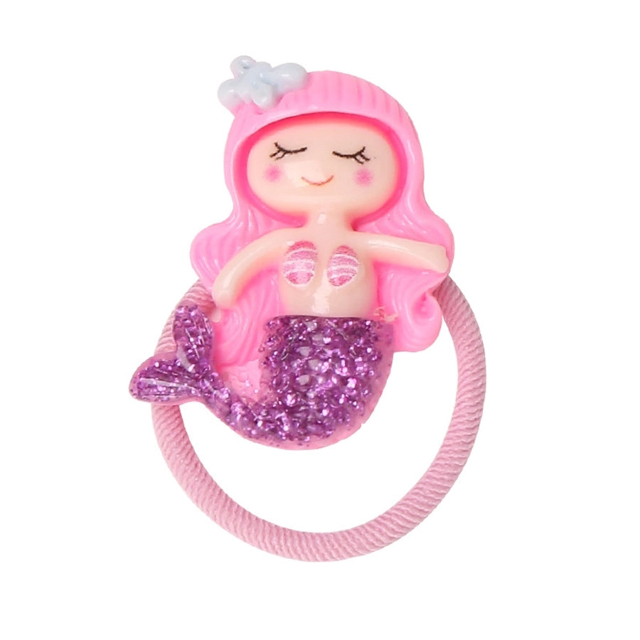 princess sweet hippocampus mermaid shell cloth resin hair tie