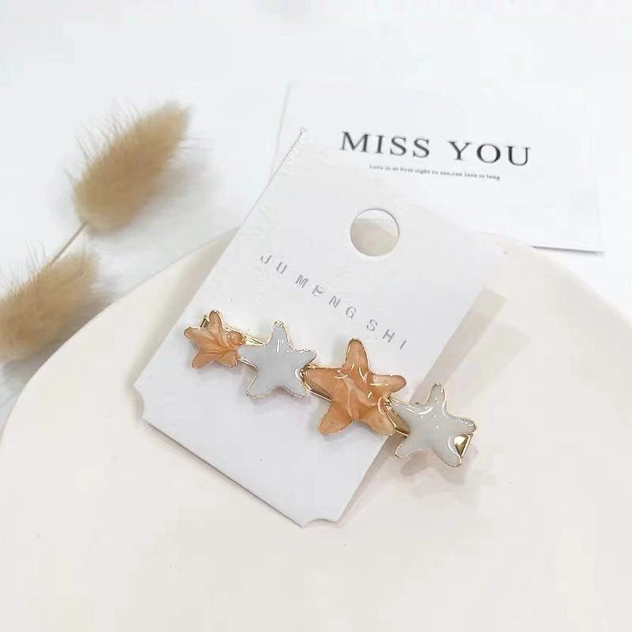 sweet star metal metal hair clip 1 piece