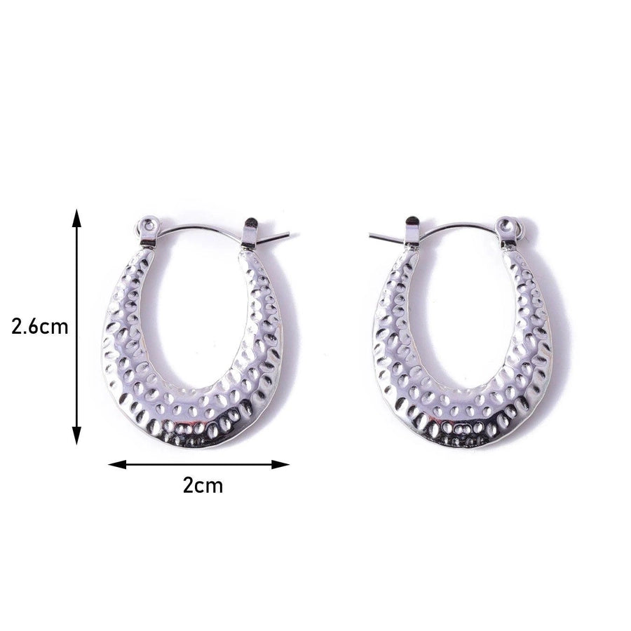 1 Pair Streetwear Geometric 304 Stainless Steel 18K Gold Plated Earrings