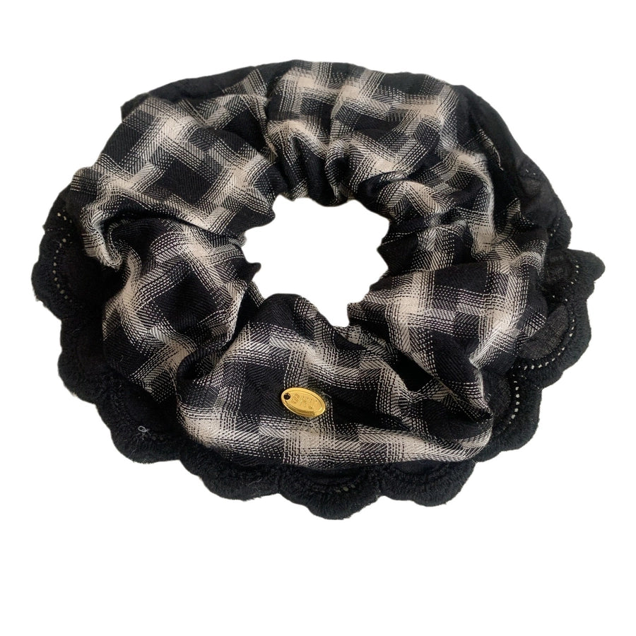 Women's Simple Style Commute Checkered Cloth Hair Tie