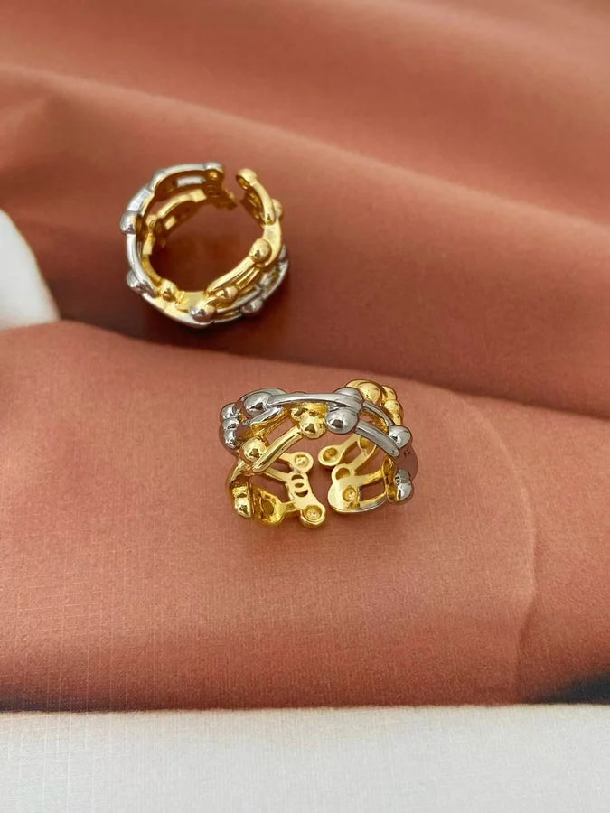 Jewelry Vintage Style Classic Style Geometric Copper Zircon Plating Open Rings