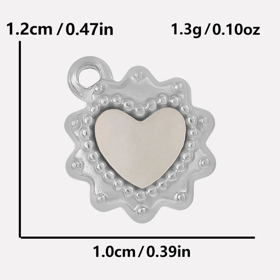 Jewelry Vintage Style Classic Style Heart Shape 304 Stainless Steel Shell Abalone Shell 18K Gold Plated Irregular Plating Pendant Necklace