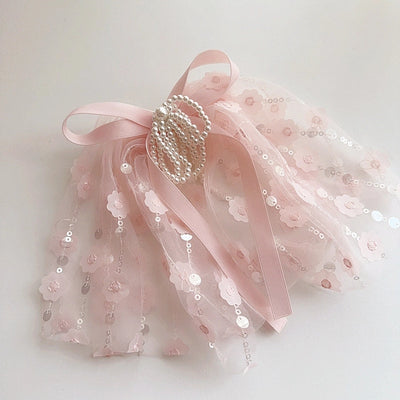 Kid'S Princess Bow Knot Cloth Hair Clip