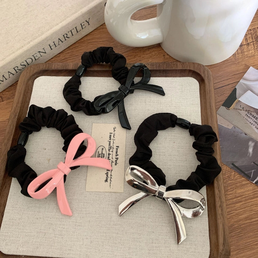 Women's Sweet IG Style Bow Knot Metal Hair Tie