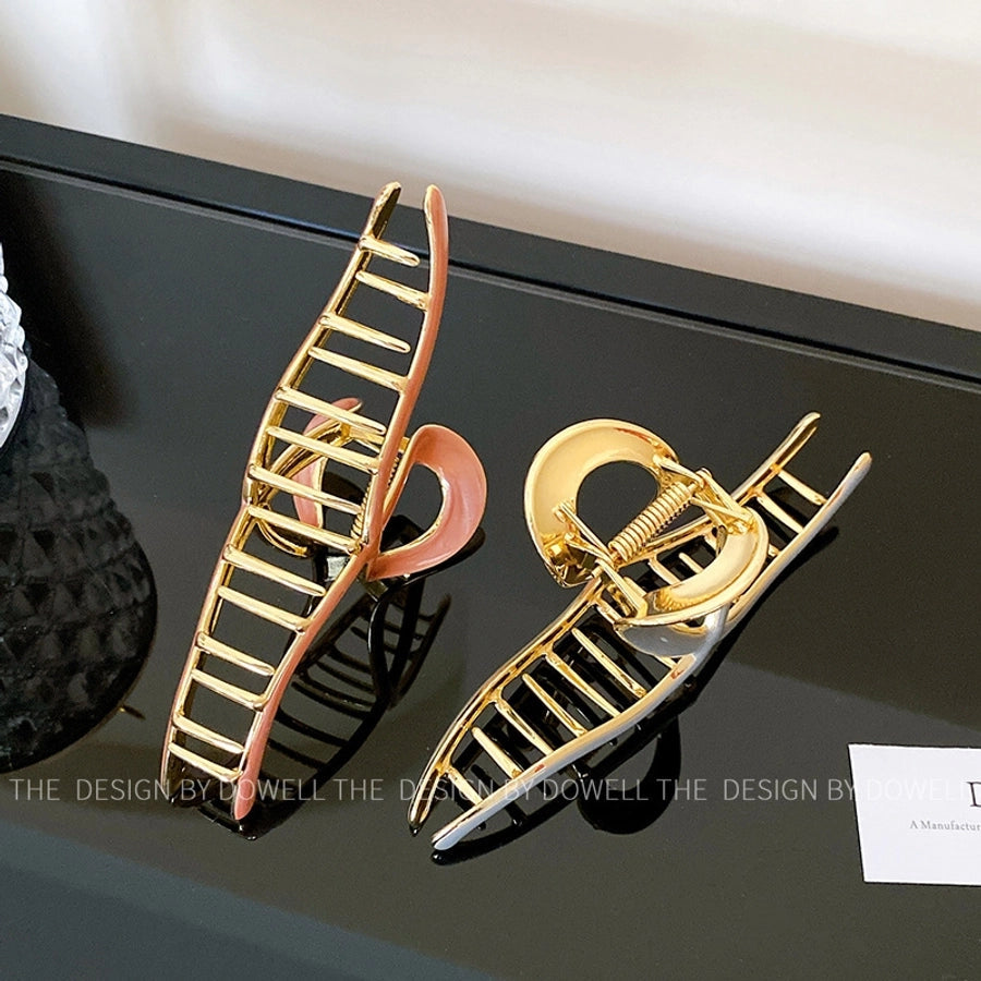 Women's Retro Waves Metal Enamel Hair Claws