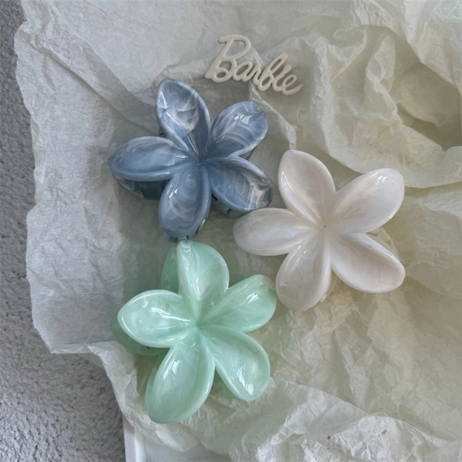 Women's Cute Lady Sweet Flower Plastic Hair Claws