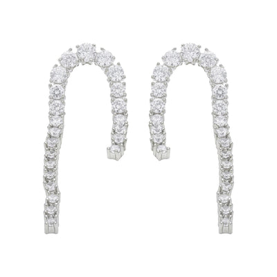 1 Pair Vintage Style Classic Style Geometric Plating Copper Zircon Drop Earrings