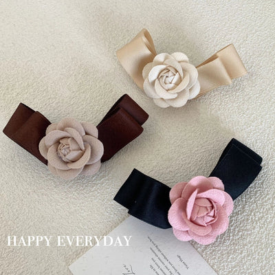 vintage style flower cloth hair clip