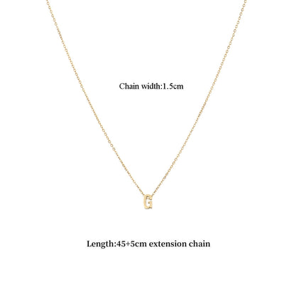 Jewelry Casual Classic Style Letter 201 Stainless Steel 304 Stainless Steel Pendant Necklace