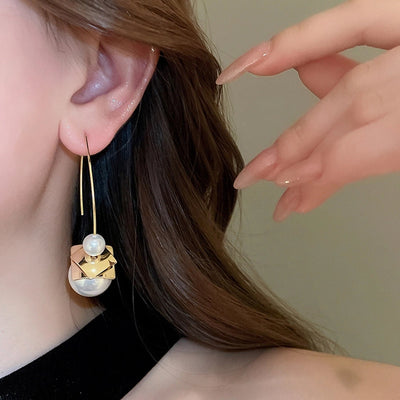 1 Pair Simple Style Round Plating Copper Resin Ear hook