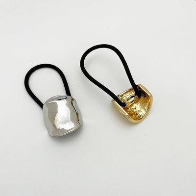 Women's Casual Elegant Semicircle Alloy Elastic Band Hair Tie