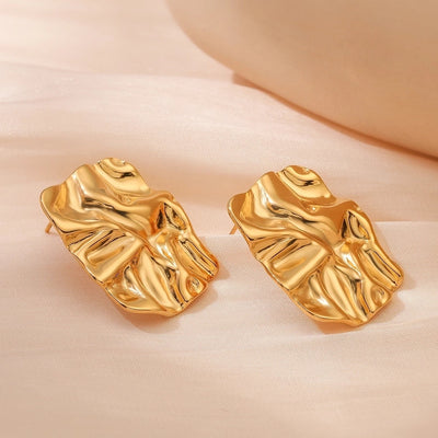 1 Pair Retro Simple Style Commute Geometric 304 Stainless Steel Ear Studs
