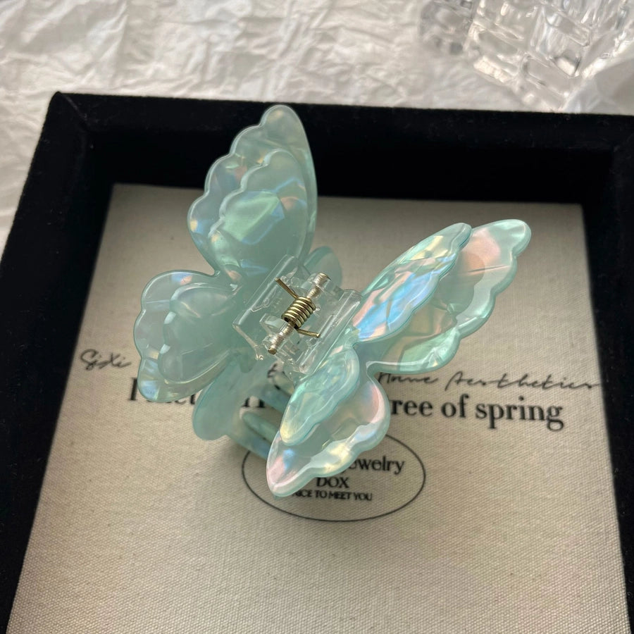 Women's Sweet Cool Style Butterfly Metal Plating Hair Claws