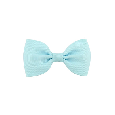 european and american solid color children's bow cute hairpin