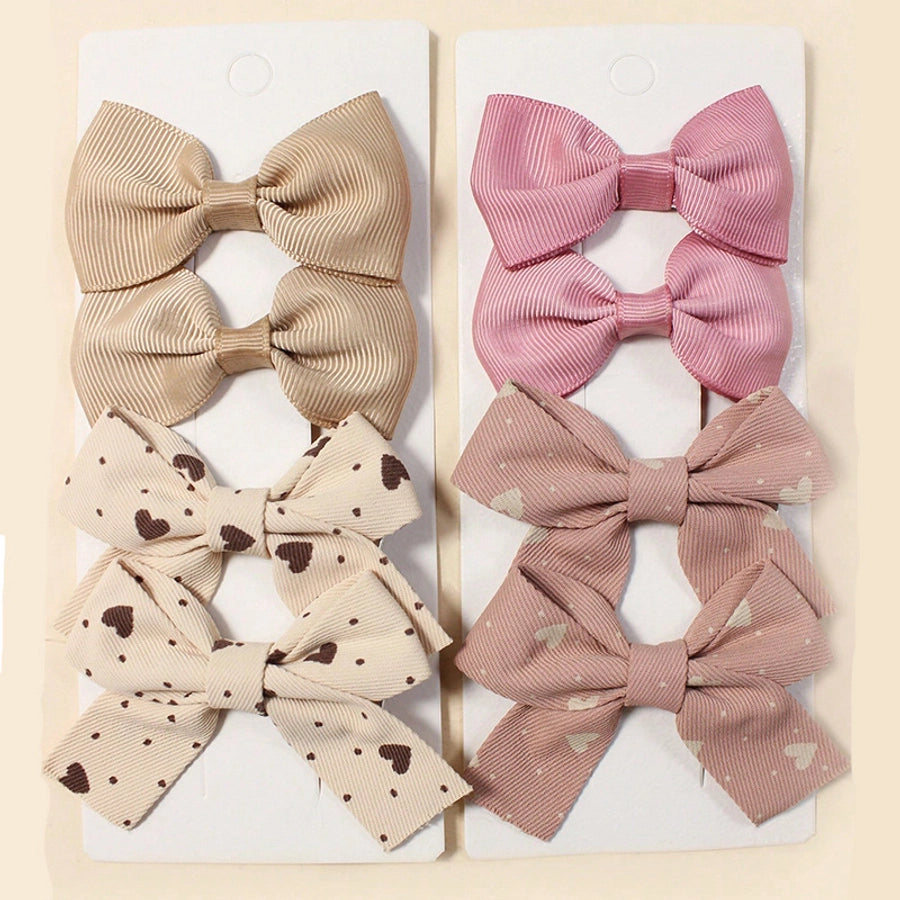 Women's Sweet Korean Style Bow Knot Cloth Hair Clip