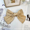 korean style bow knot cloth hair clip hair tie 1 piece