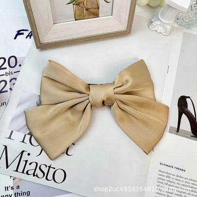 korean style bow knot cloth hair clip hair tie 1 piece