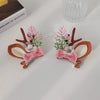 simple style bow knot cloth contrast collar hair band