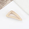 women's simple style triangle plastic hair claws