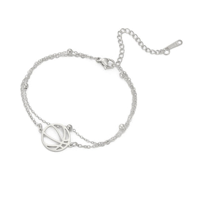 Simple Style Basketball 304 Stainless Steel Bracelets In Bulk