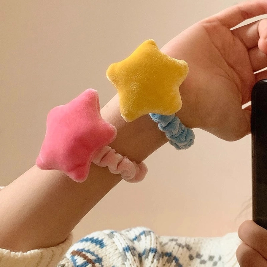 sweet star cloth hair tie