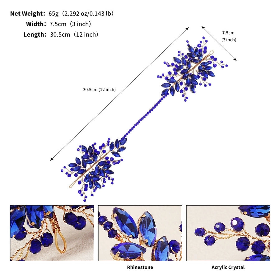 Women's Elegant Shiny Leaf Alloy Inlay Rhinestones Hair Band