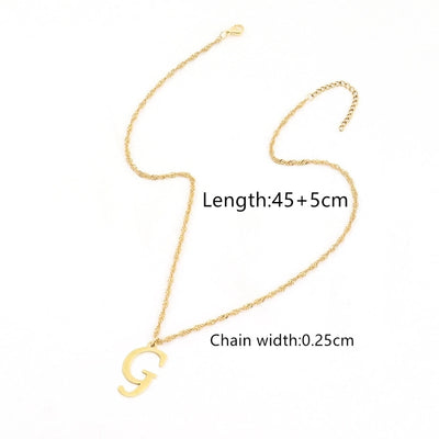Jewelry Elegant Simple Style Classic Style Letter 201 Stainless Steel 304 Stainless Steel Pendant Necklace