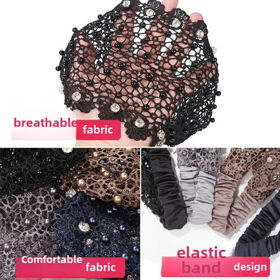 Plum Blossom Hollow Hair Band Nail Beads Shake Voice Internet Celebrity Wide Edge Pressed Hair Covering White Hair Headband Women's Headdress Headgear Hair Band