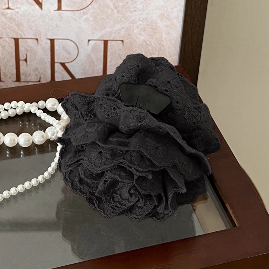 Korean style online celebrity caro rose clip female  new flower shark clip high-grade headdress Flower hairpin headdress