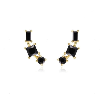 1 Pair Casual Elegant Geometric Copper Zircon Drop Earrings Ear Studs