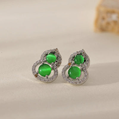 1 Pair Elegant Gourd 304 Stainless Steel Ear Studs